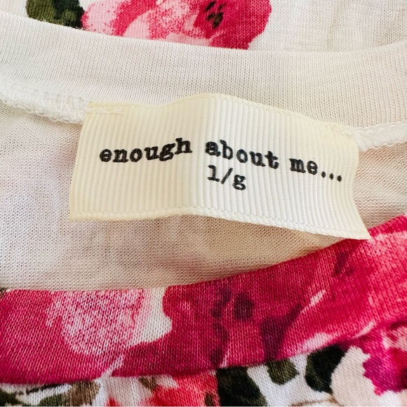 Enough about me…Pink Floral T-Shirt 'Queen' Tee Sz L - Picture 6 of 9